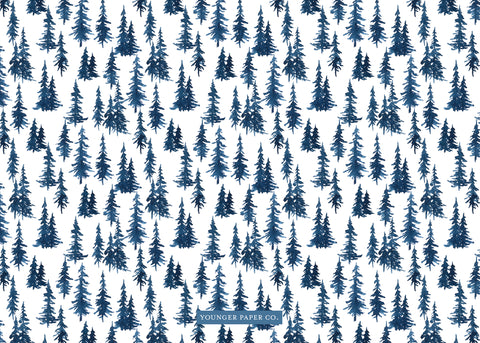 Treeline Card - Blue