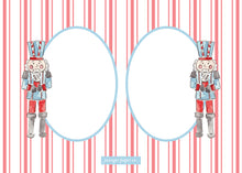 Load image into Gallery viewer, Nutcracker Bow Card - Blue/Red (H)
