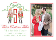 Load image into Gallery viewer, Nutcracker Bow Card - Red/Green (H)

